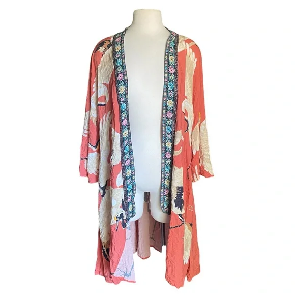 Aratta silent journey story of the crane kimono one size - Picture 1 of 5